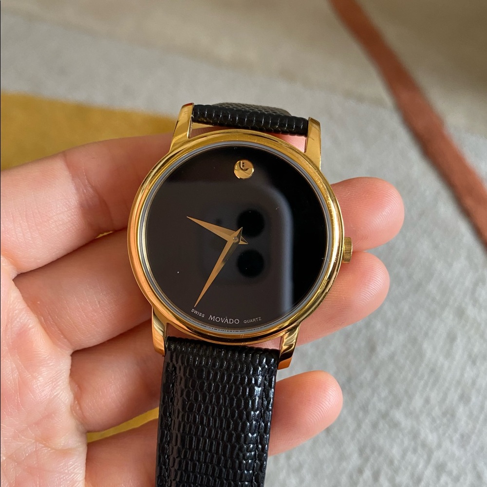 Women’s Leather MOVADO Watch (excellent condition)
